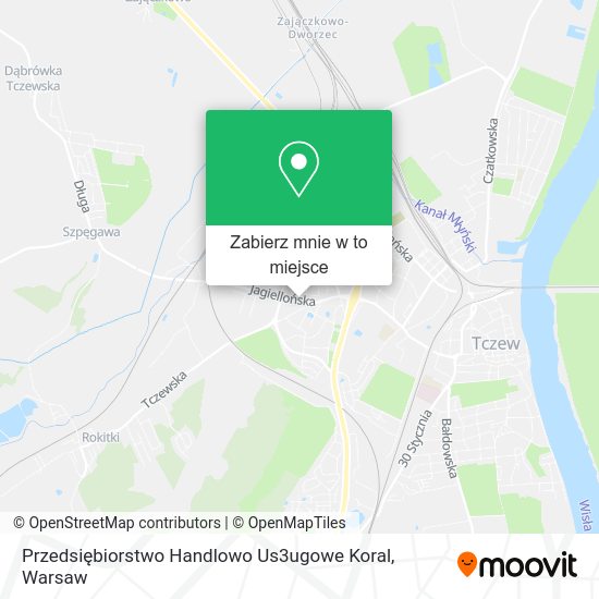 Mapa Przedsiębiorstwo Handlowo Us3ugowe Koral