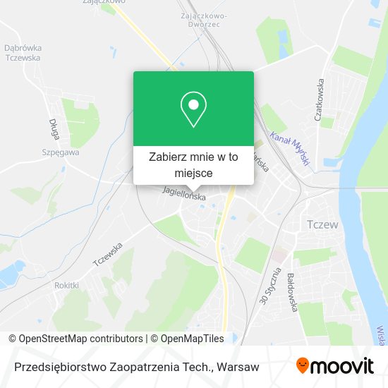 Mapa Przedsiębiorstwo Zaopatrzenia Tech.