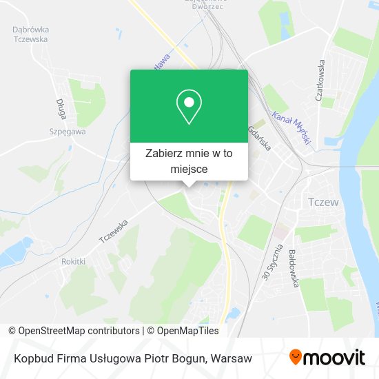 Mapa Kopbud Firma Usługowa Piotr Bogun