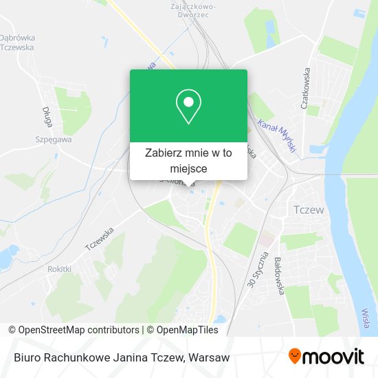 Mapa Biuro Rachunkowe Janina Tczew