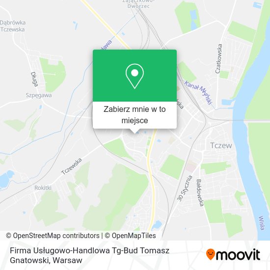 Mapa Firma Usługowo-Handlowa Tg-Bud Tomasz Gnatowski