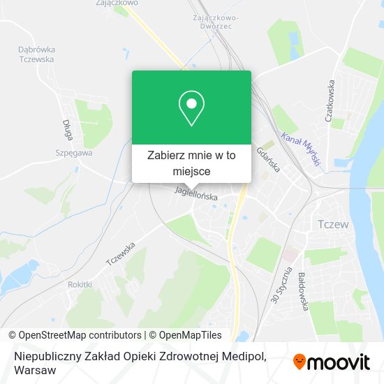 Mapa Niepubliczny Zakład Opieki Zdrowotnej Medipol