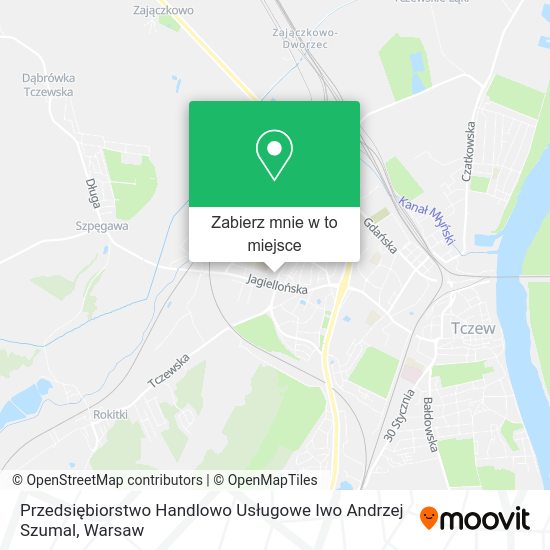 Mapa Przedsiębiorstwo Handlowo Usługowe Iwo Andrzej Szumal