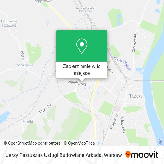 Mapa Jerzy Pastuszak Usługi Budowlane Arkada