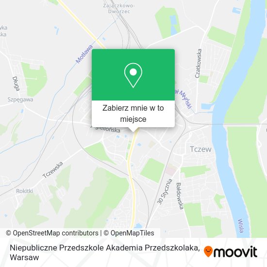 Mapa Niepubliczne Przedszkole Akademia Przedszkolaka