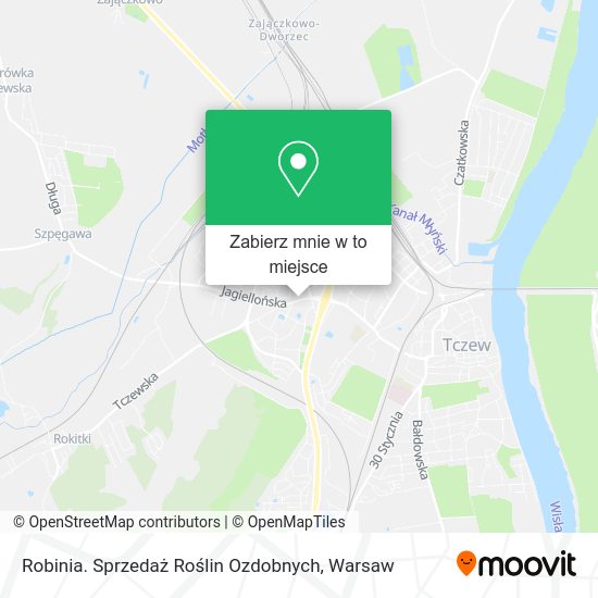 Mapa Robinia. Sprzedaż Roślin Ozdobnych