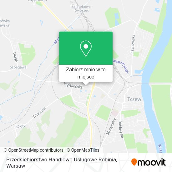 Mapa Przedsiebiorstwo Handlowo Uslugowe Robinia