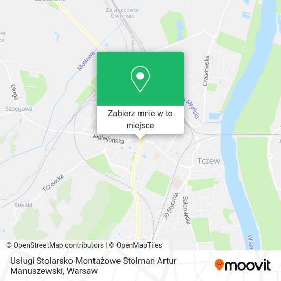 Mapa Usługi Stolarsko-Montażowe Stolman Artur Manuszewski