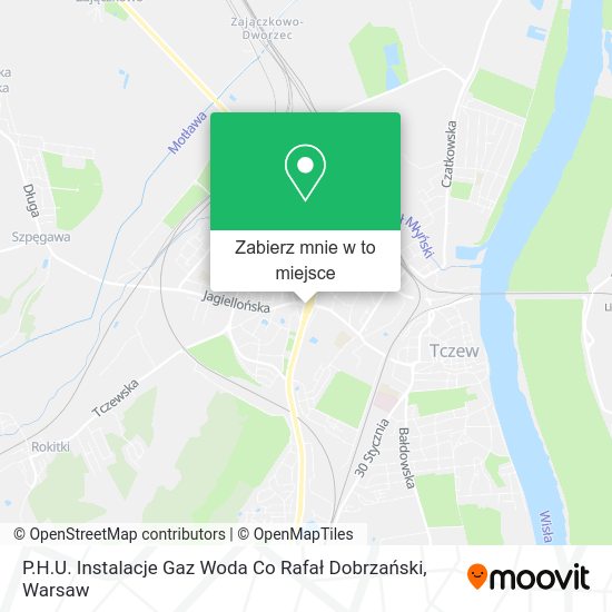 Mapa P.H.U. Instalacje Gaz Woda Co Rafał Dobrzański