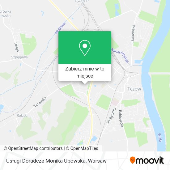 Mapa Usługi Doradcze Monika Ubowska