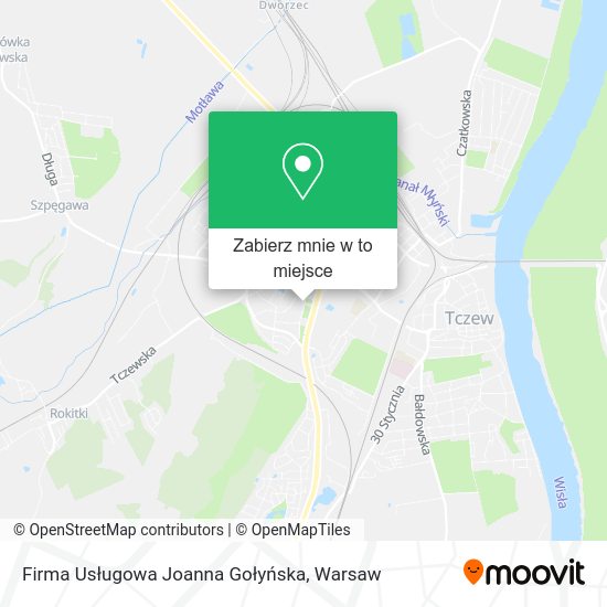 Mapa Firma Usługowa Joanna Gołyńska