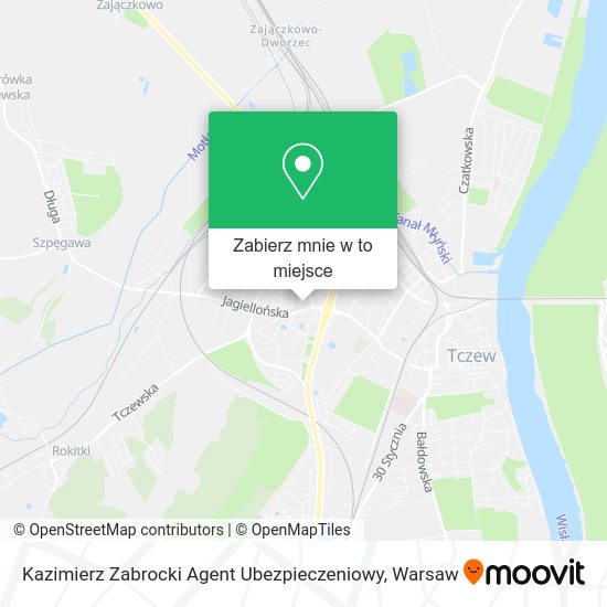 Mapa Kazimierz Zabrocki Agent Ubezpieczeniowy