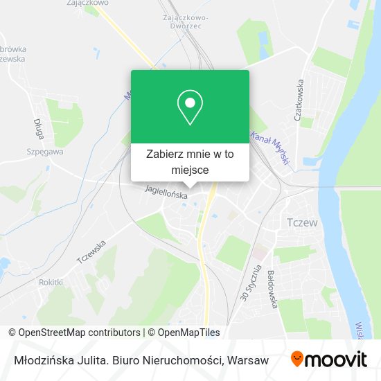 Mapa Młodzińska Julita. Biuro Nieruchomości