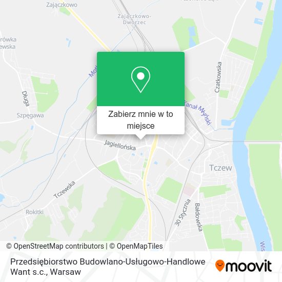 Mapa Przedsiębiorstwo Budowlano-Usługowo-Handlowe Want s.c.