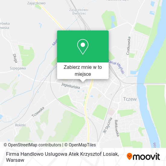 Mapa Firma Handlowo Uslugowa Atek Krzysztof Losiak