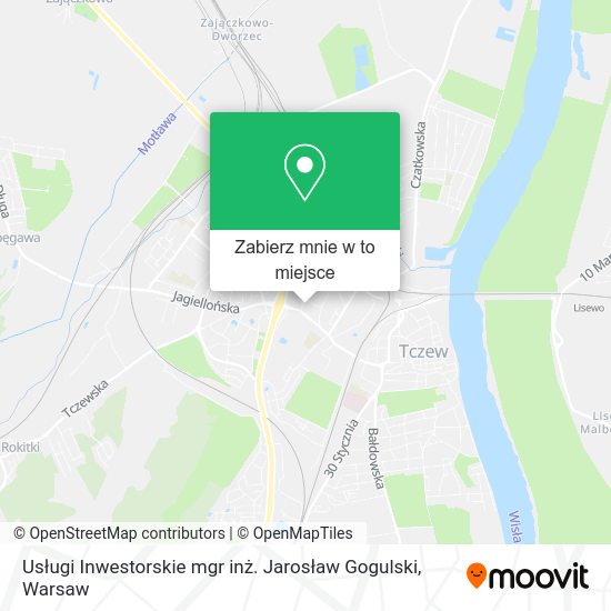 Mapa Usługi Inwestorskie mgr inż. Jarosław Gogulski