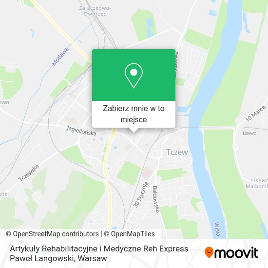 Mapa Artykuły Rehabilitacyjne i Medyczne Reh Express Paweł Langowski