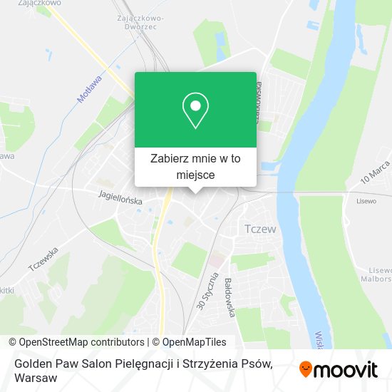 Mapa Golden Paw Salon Pielęgnacji i Strzyżenia Psów