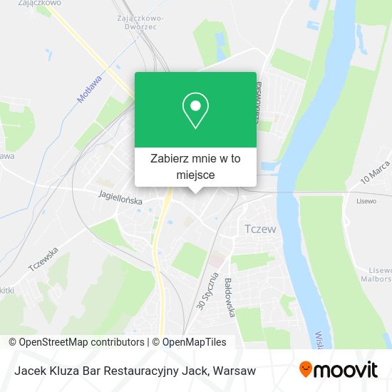 Mapa Jacek Kluza Bar Restauracyjny Jack