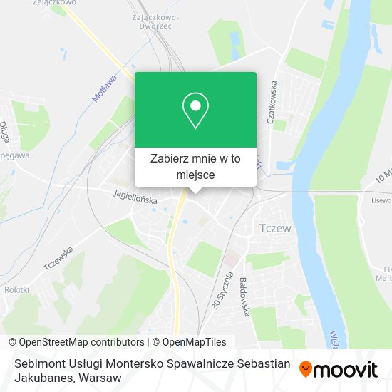 Mapa Sebimont Usługi Montersko Spawalnicze Sebastian Jakubanes