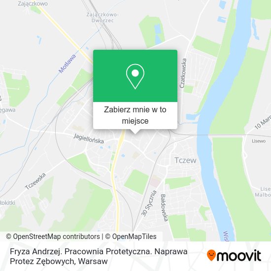 Mapa Fryza Andrzej. Pracownia Protetyczna. Naprawa Protez Zębowych