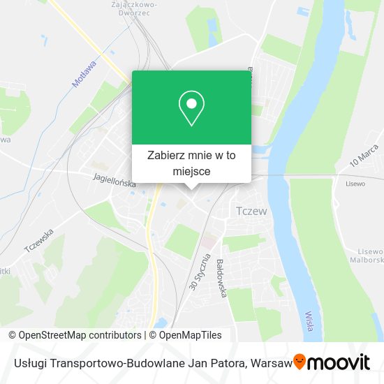 Mapa Usługi Transportowo-Budowlane Jan Patora