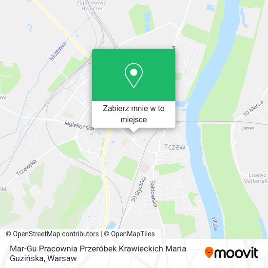 Mapa Mar-Gu Pracownia Przeróbek Krawieckich Maria Guzińska