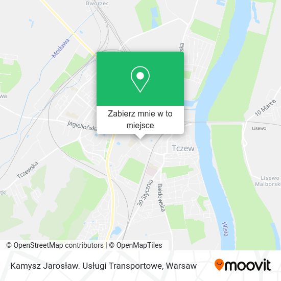 Mapa Kamysz Jarosław. Usługi Transportowe