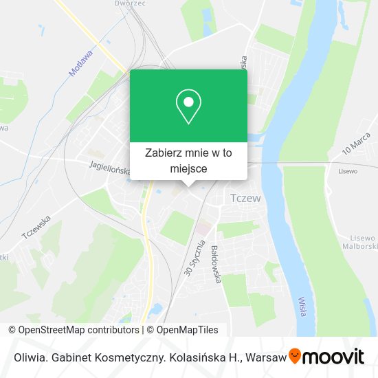 Mapa Oliwia. Gabinet Kosmetyczny. Kolasińska H.