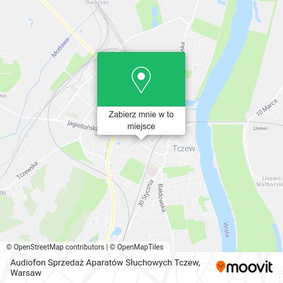 Mapa Audiofon Sprzedaż Aparatów Słuchowych Tczew