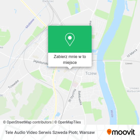 Mapa Tele Audio Video Serwis Szweda Piotr