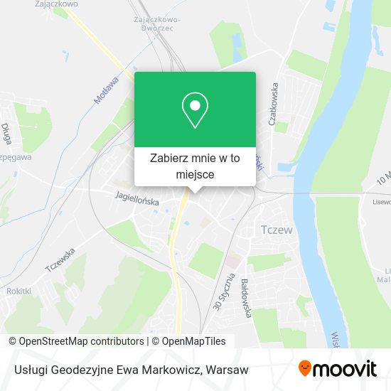 Mapa Usługi Geodezyjne Ewa Markowicz