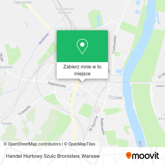 Mapa Handel Hurtowy Szulc Bronisław