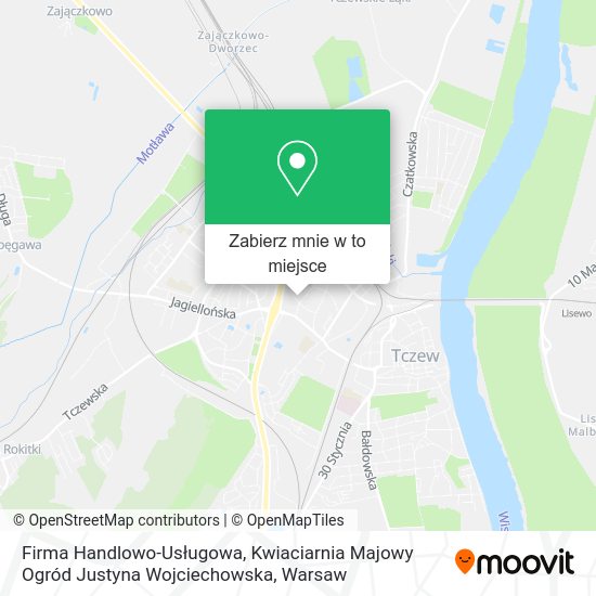 Mapa Firma Handlowo-Usługowa, Kwiaciarnia Majowy Ogród Justyna Wojciechowska