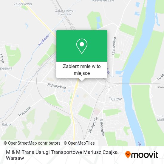 Mapa M & M Trans Usługi Transportowe Mariusz Czajka