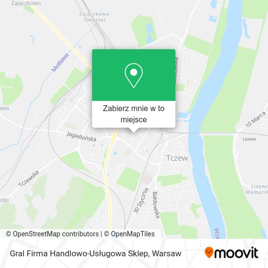 Mapa Gral Firma Handlowo-Usługowa Sklep