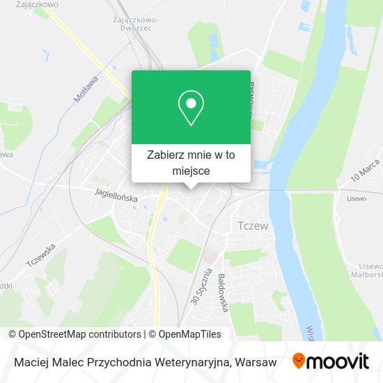 Mapa Maciej Malec Przychodnia Weterynaryjna