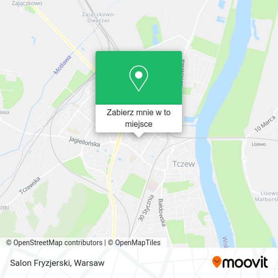 Mapa Salon Fryzjerski