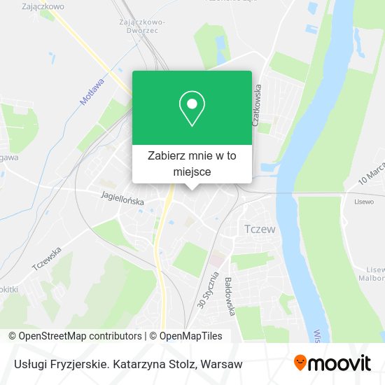 Mapa Usługi Fryzjerskie. Katarzyna Stolz