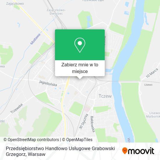 Mapa Przedsiębiorstwo Handlowo Usługowe Grabowski Grzegorz