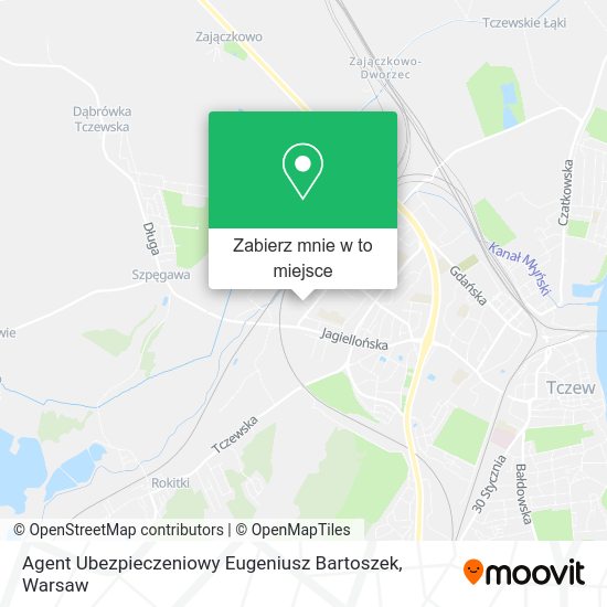 Mapa Agent Ubezpieczeniowy Eugeniusz Bartoszek