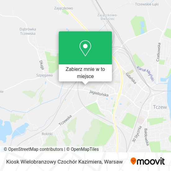 Mapa Kiosk Wielobranzowy Czochór Kazimiera