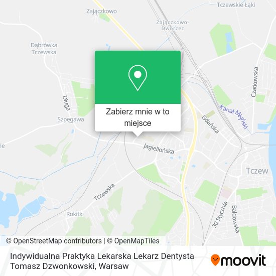 Mapa Indywidualna Praktyka Lekarska Lekarz Dentysta Tomasz Dzwonkowski