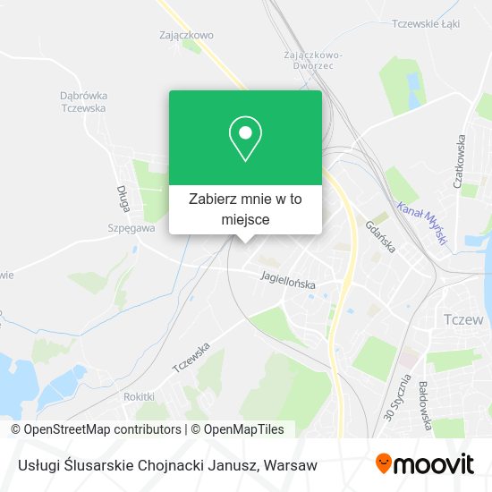 Mapa Usługi Ślusarskie Chojnacki Janusz