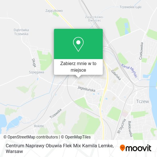 Mapa Centrum Naprawy Obuwia Flek Mix Kamila Lemke