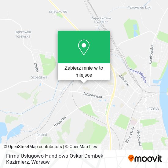 Mapa Firma Usługowo Handlowa Oskar Dembek Kazimierz