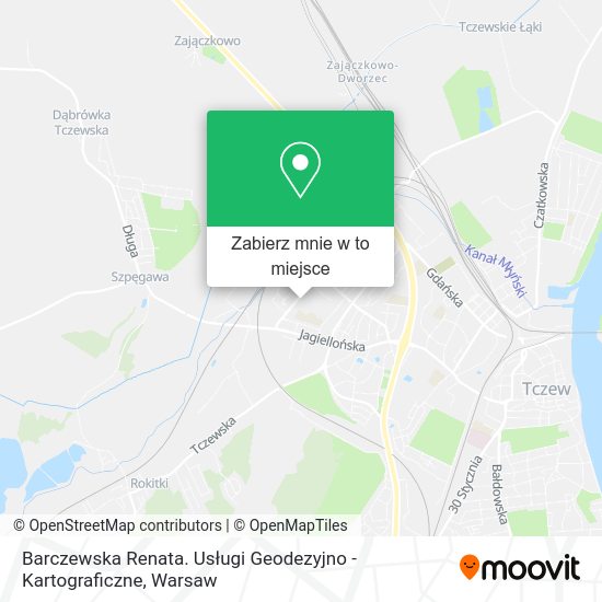 Mapa Barczewska Renata. Usługi Geodezyjno - Kartograficzne