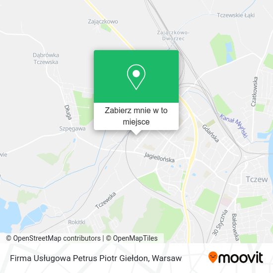 Mapa Firma Usługowa Petrus Piotr Giełdon