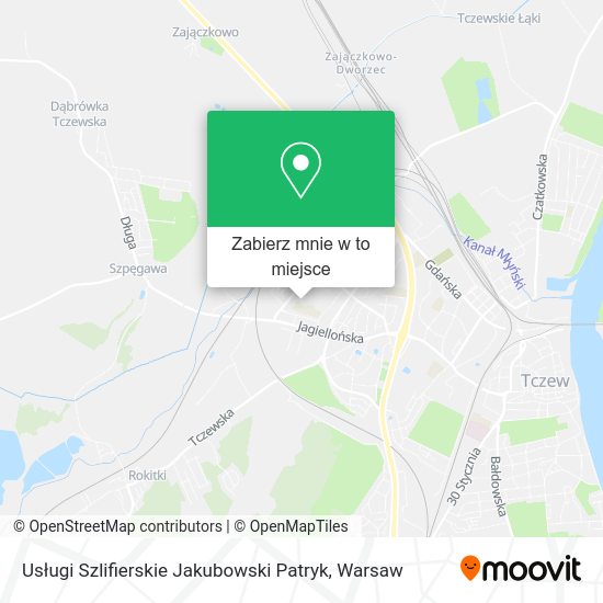 Mapa Usługi Szlifierskie Jakubowski Patryk