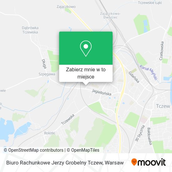 Mapa Biuro Rachunkowe Jerzy Grobelny Tczew